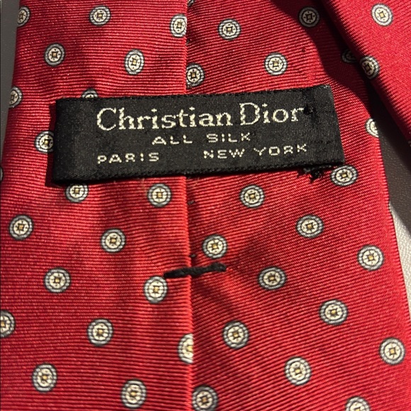 Dior Patterned Silk Tie - Picture 2 of 3